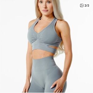 Alphalete Women's Amplify Gray Athletic Shorts